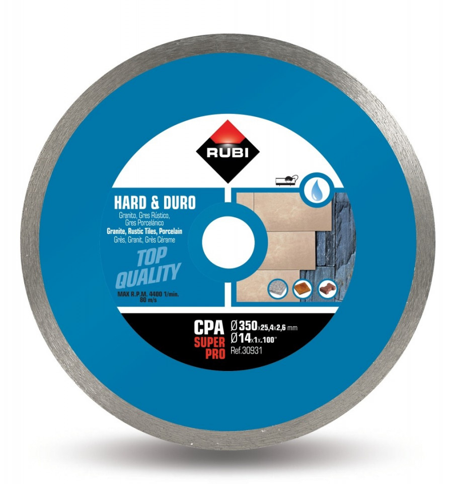Disc diamantat pt. materiale foarte dure 350mm, CPA 350 SuperPro - RUBI-30931 [1]