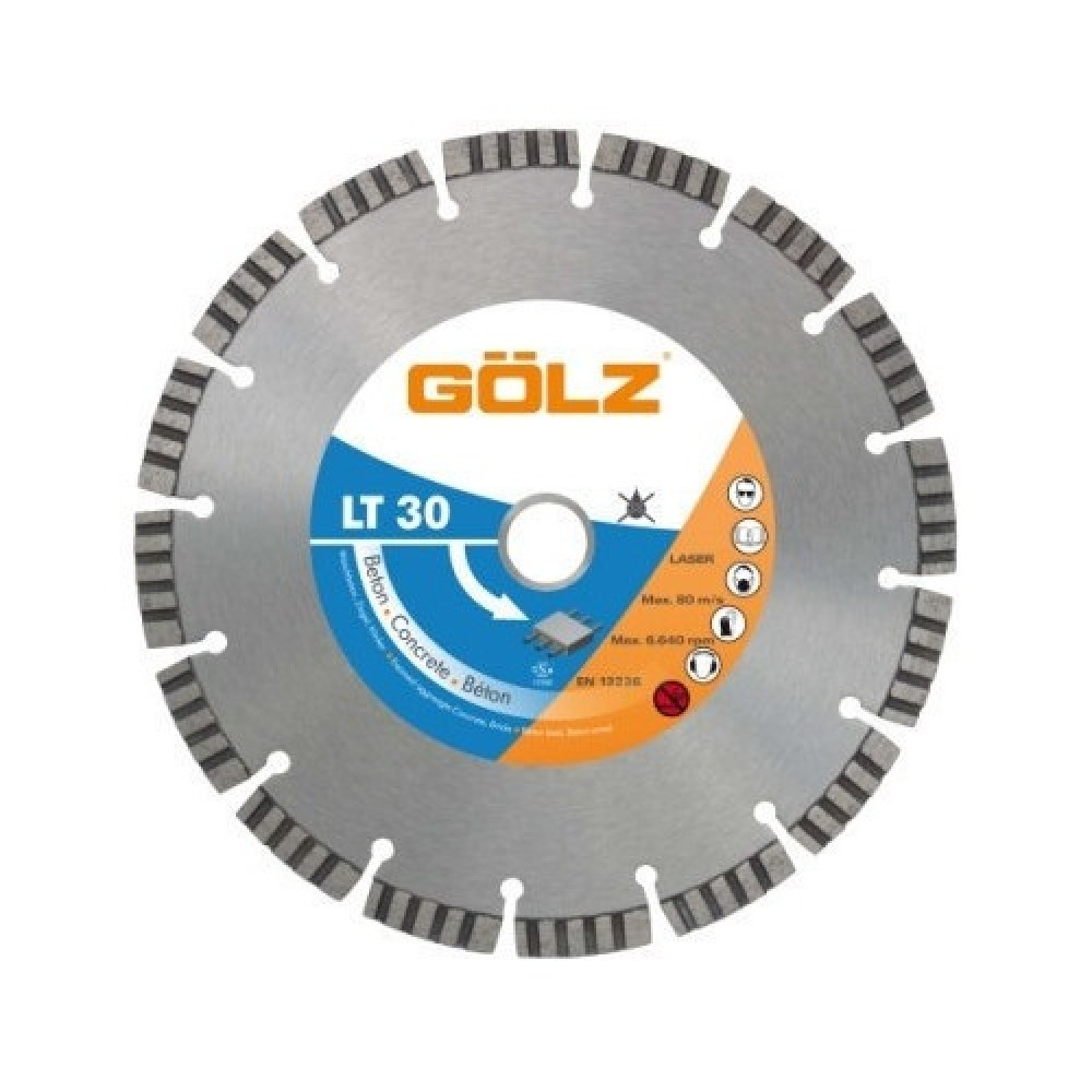 Disc diamantat beton Turbo GOLZ LT 30-230, 230mm [1]
