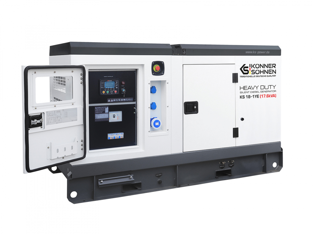 Generator de curent monofazat cu motor diesel Konner & Sohnen KS 18-1YE, 17.6 kva [8]