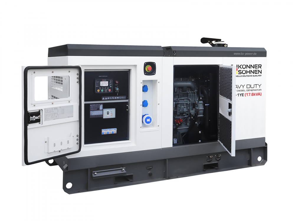 Generator de curent monofazat cu motor diesel Konner & Sohnen KS 18-1YE, 17.6 kva [7]