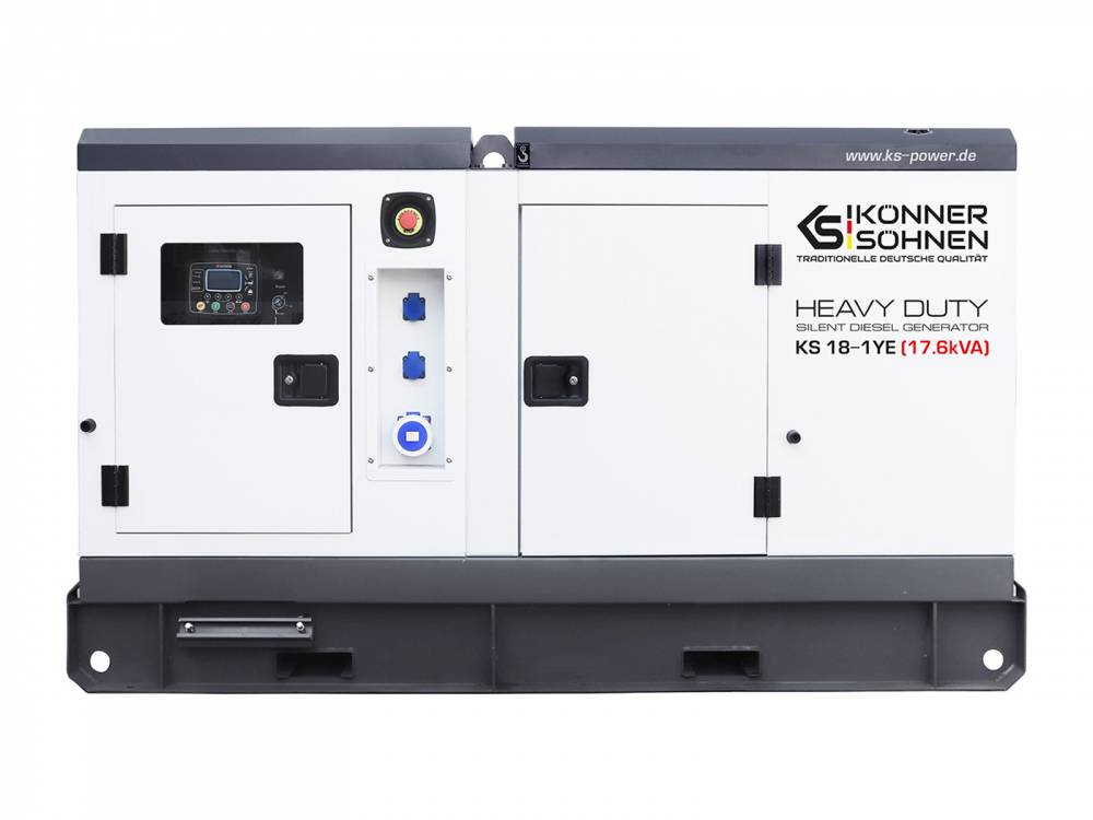 Generator de curent monofazat cu motor diesel Konner & Sohnen KS 18-1YE, 17.6 kva [1]