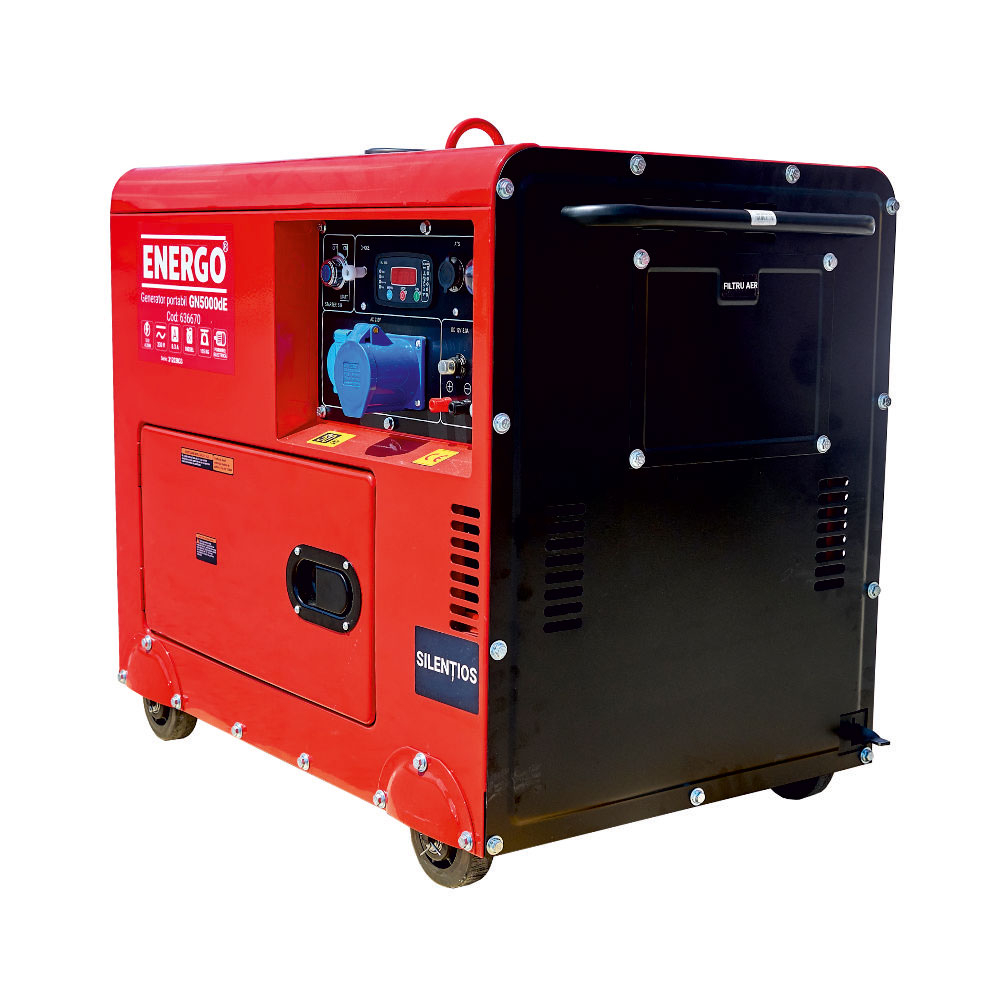 Generator diesel ENERGO GN5000dE, 230 V, putere maximă 5 kW [3]