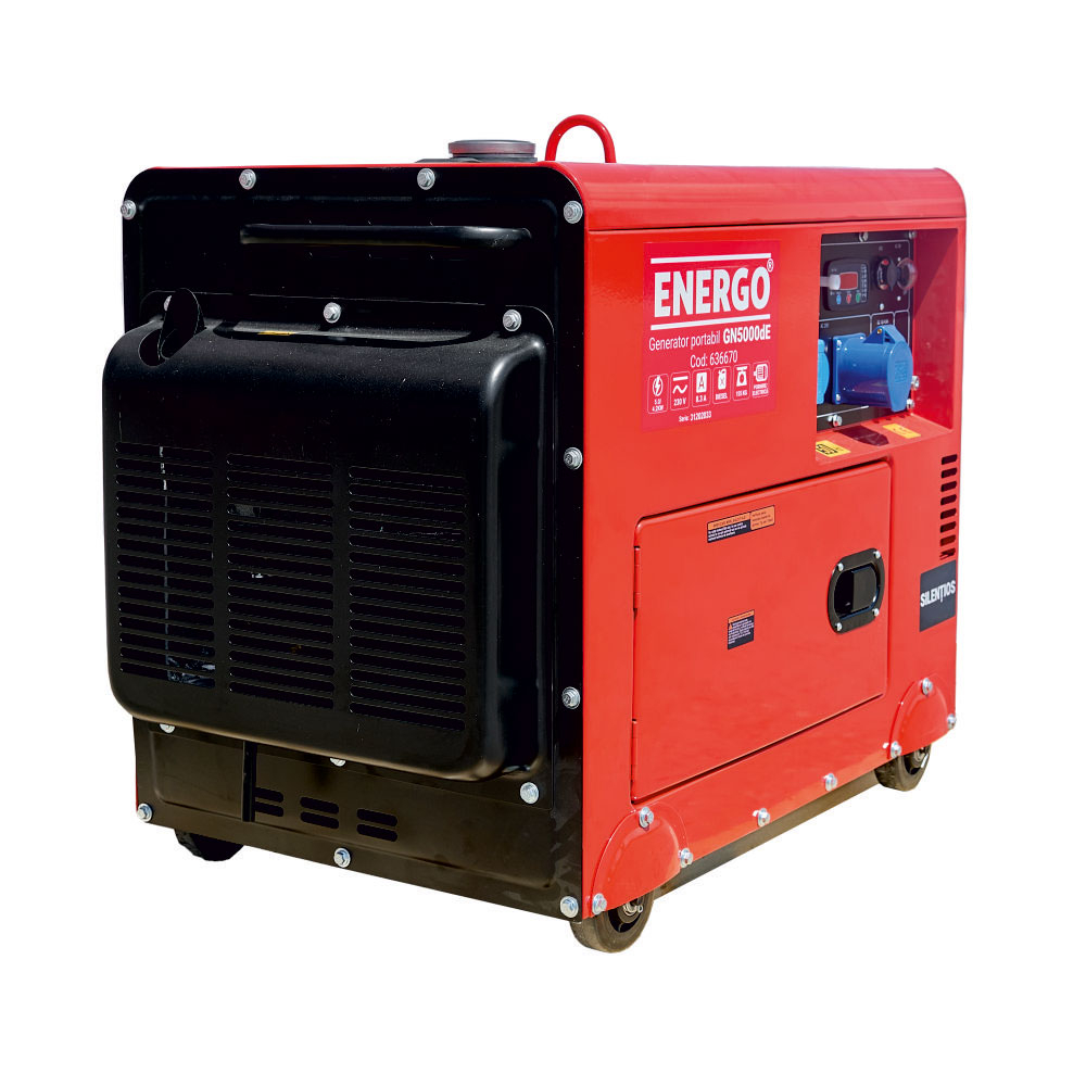 Generator diesel ENERGO GN5000dE, 230 V, putere maximă 5 kW [4]