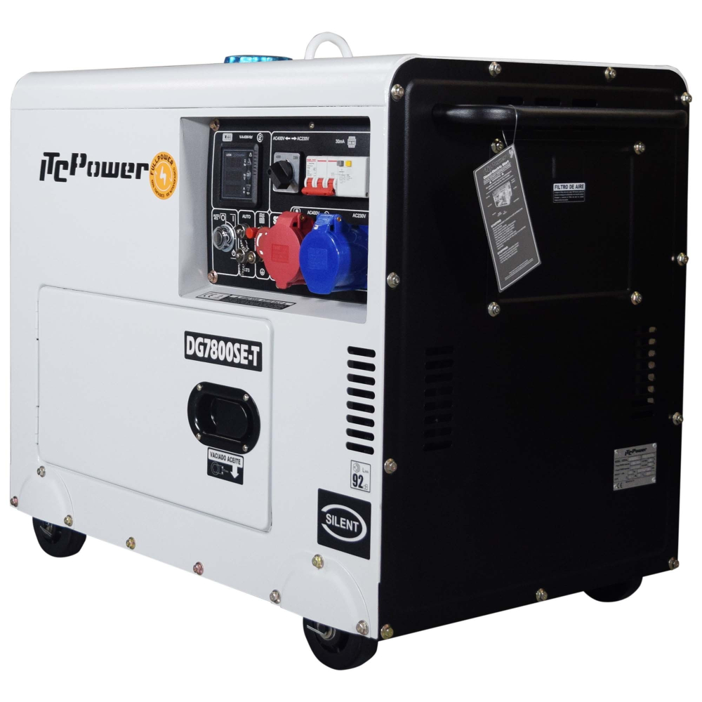 Generator diesel Full Power ITC Power DG7800SE-T, 6 kW / 7,9 kVA, 230/400 V, insonorizat [3]