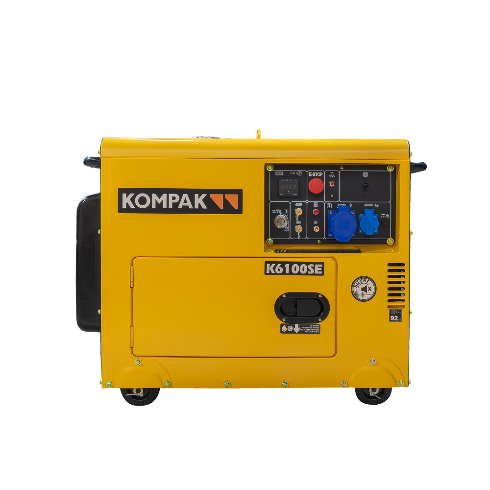 Generator diesel insonorizat KOMPAK K6100SE 230V 5.3 kW [2]