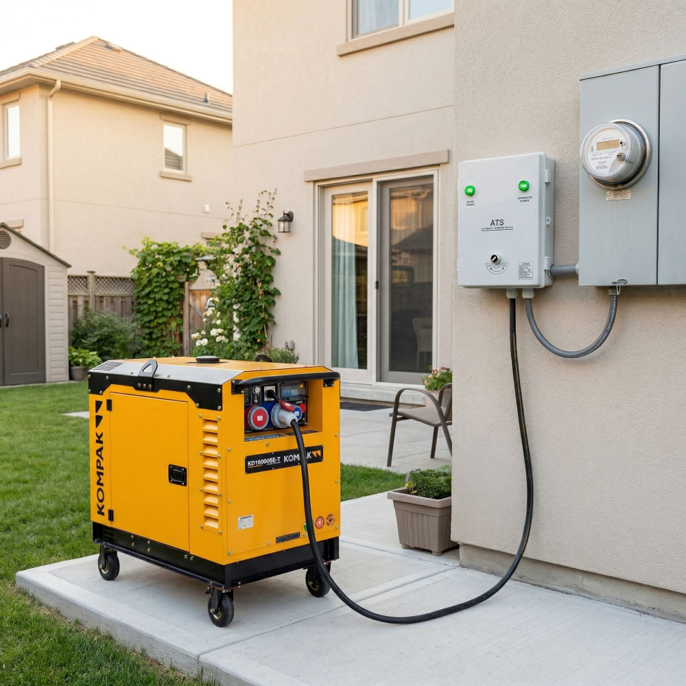 Generator diesel KOMPAK KD16000SE-T Full Power, 16,3 kVA [16]