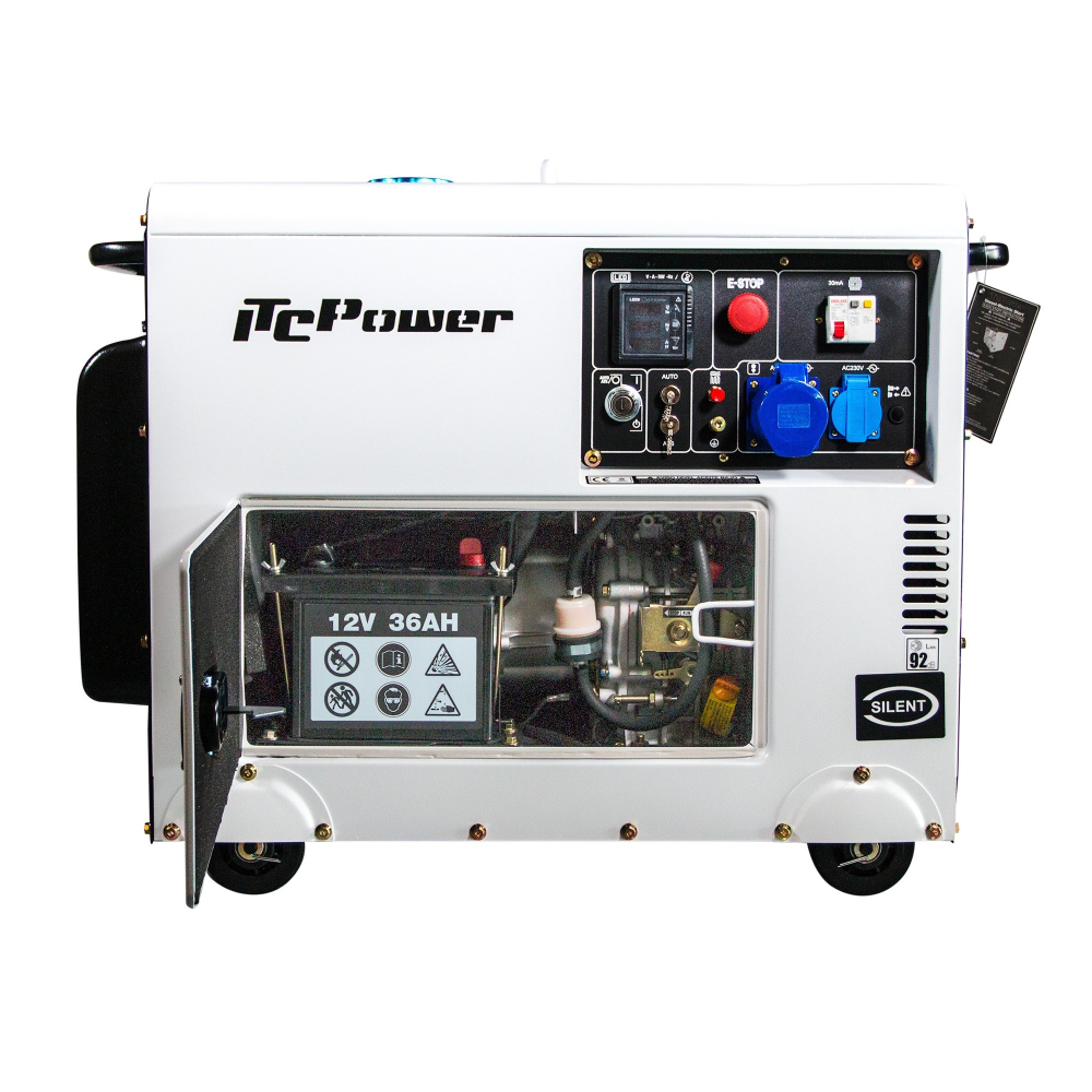 Generator diesel monofazat ITC Power DG6000SE, 5,3 kW, insonorizat, AVR [3]