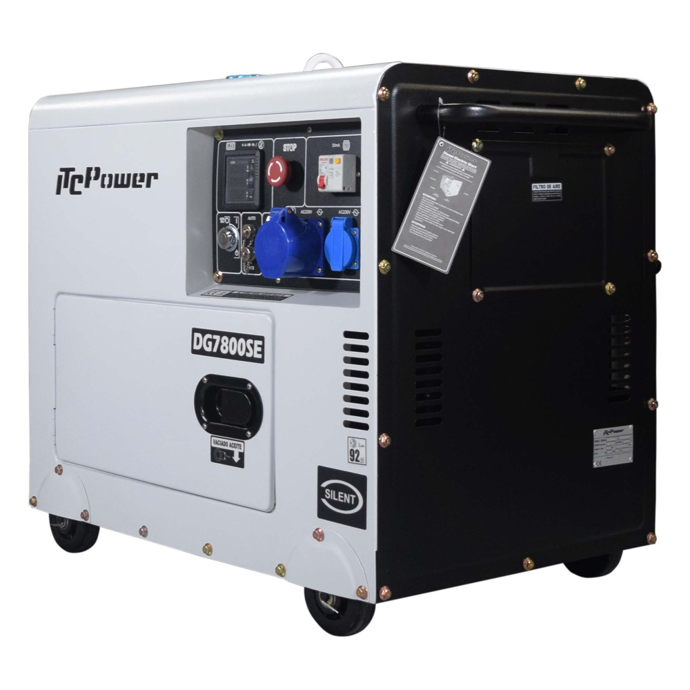 Generator diesel monofazat ITC Power DG7800SE, 6,3 kW, insonorizat, AVR [5]
