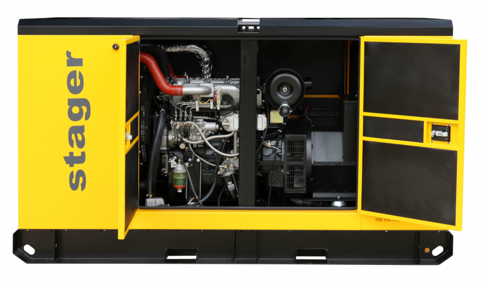 Generator insonorizat Stager YDY89S3, 89kVA, 115A, 1500rpm, trifazat, diesel [2]