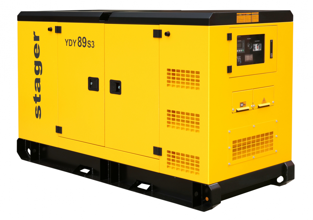Generator insonorizat Stager YDY89S3, 89kVA, 115A, 1500rpm, trifazat, diesel [1]