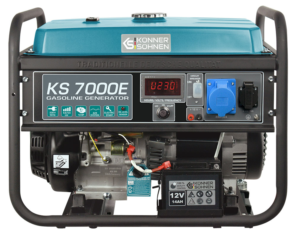 Generator monofazat pe benzina Konner & Sohnen KS 7000E [1]