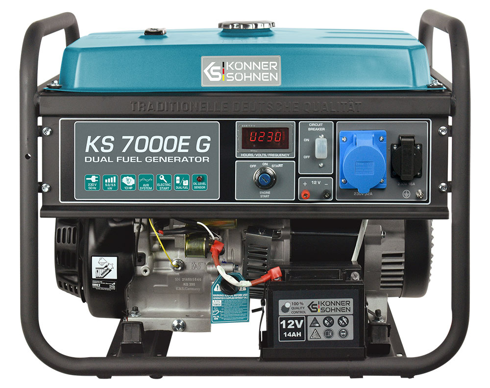 Generator monofazat pe gaz/benzina Konner & Sohnen KS 7000E G [2]