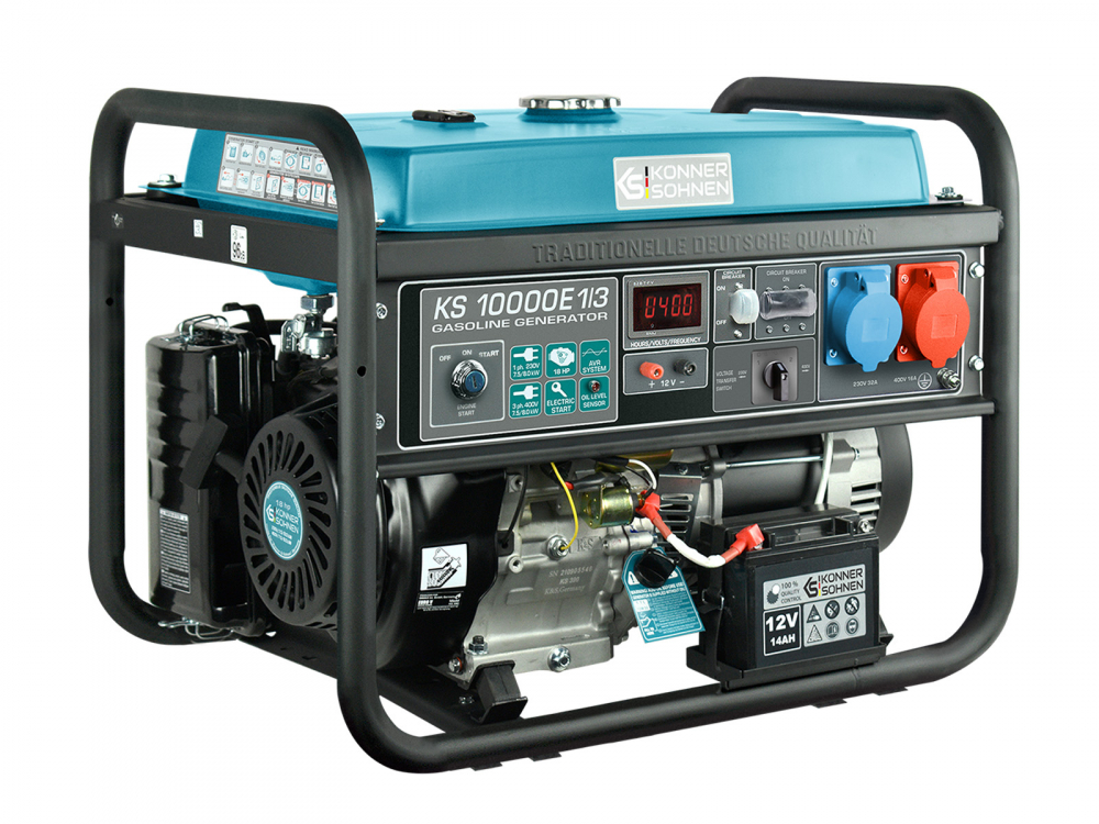Generator monofazat/trifazat pe benzina Konner & Sohnen KS 10000E 1/3 [2]