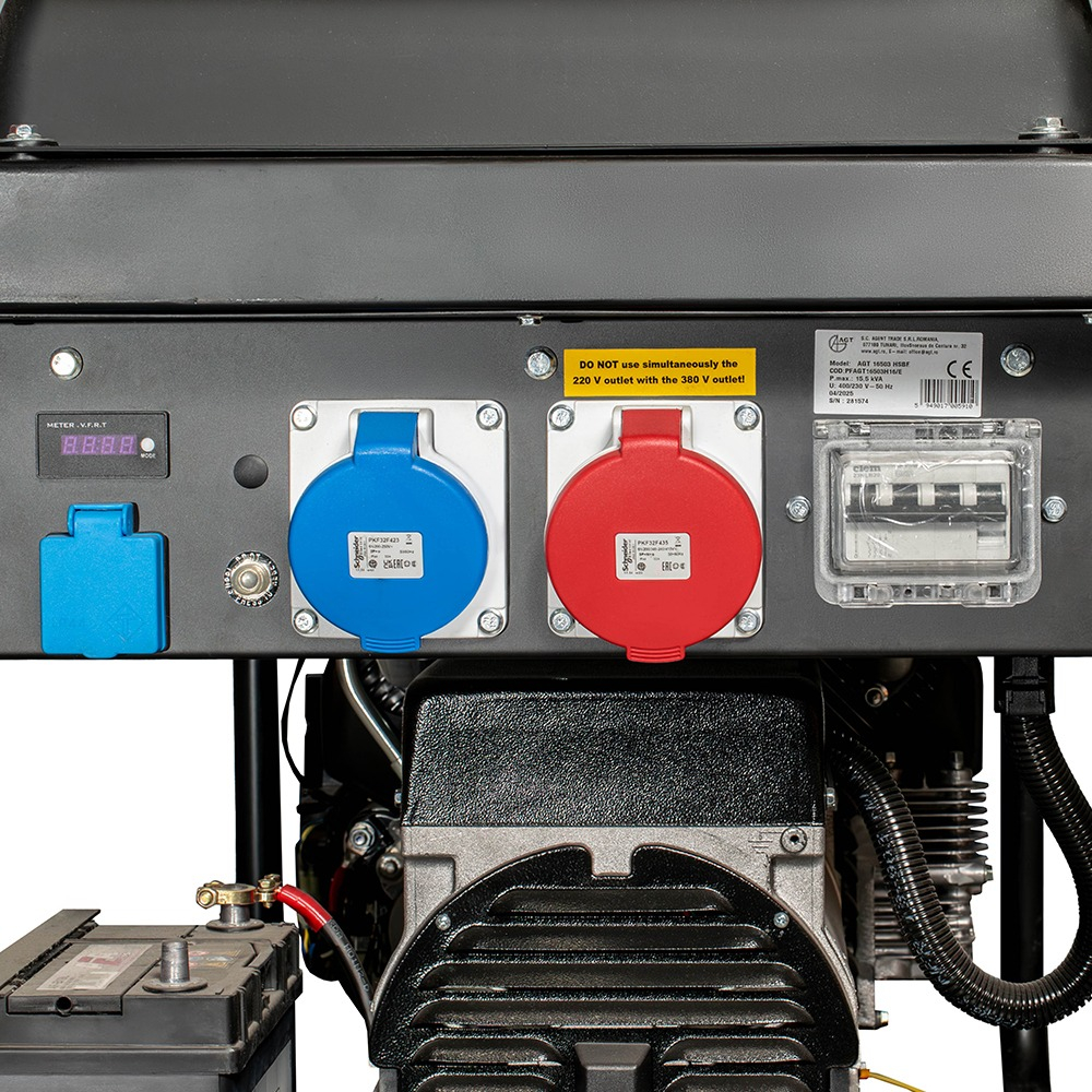 Generator pe benzină ENERGO 16503HSBER16, 400/230 V [5]
