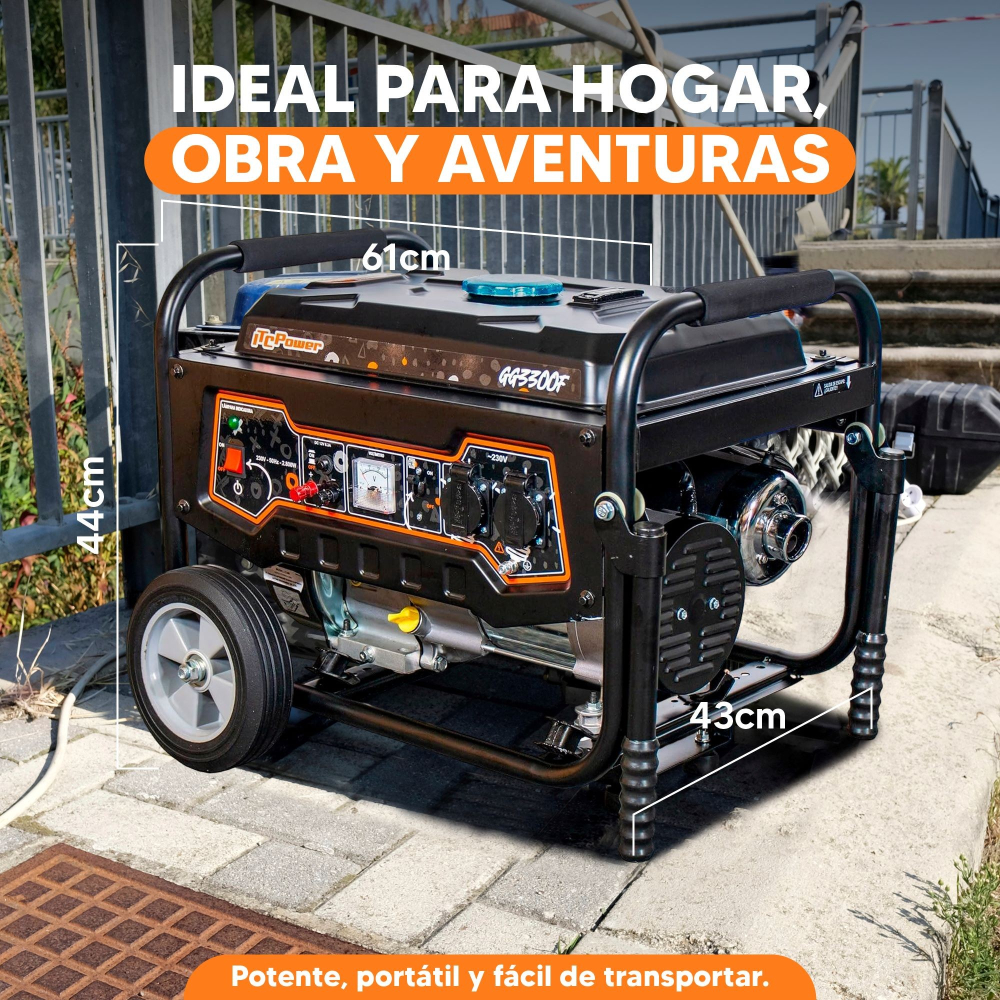 Generator pe benzină ITC Power GG3300F, 3 kW, monofazat, AVR [8]