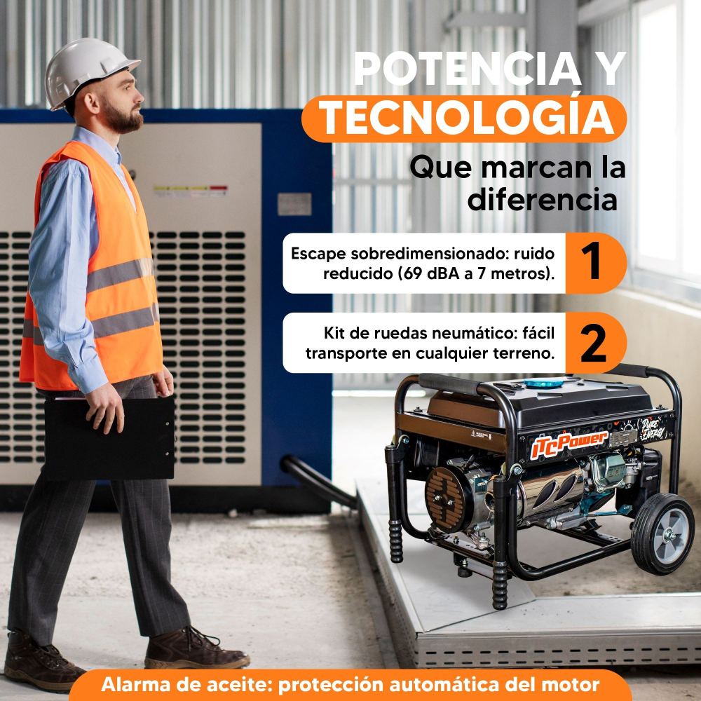 Generator pe benzină ITC Power GG3300F, 3 kW, monofazat, AVR [12]