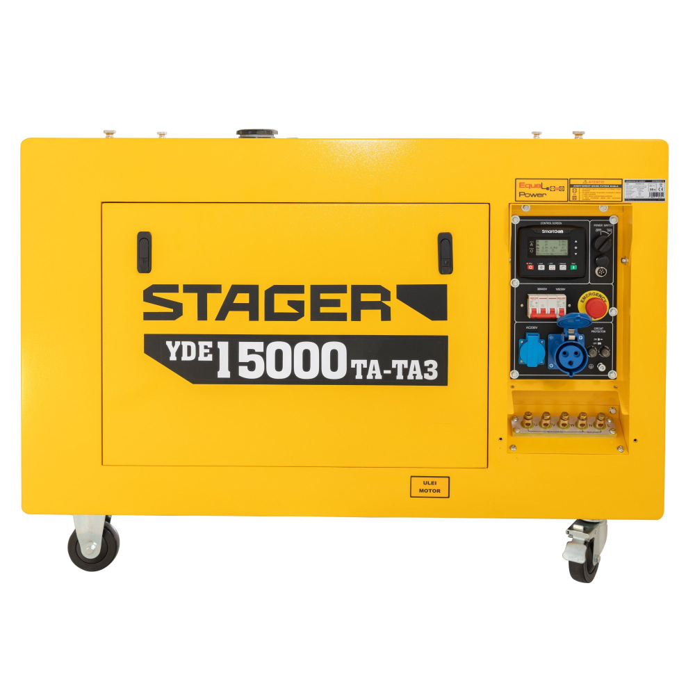 Generator profesional Stager YDE15000TA-TA3, 11.5 kW, DualPower 230-400V, insonorizat, diesel, 3000rpm, pornire electrica [1]