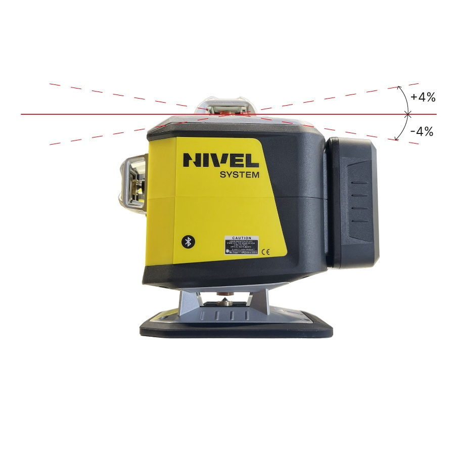 Laser în cruce profesional rosu, Nivel System CL5R + SJJM1EX [5]
