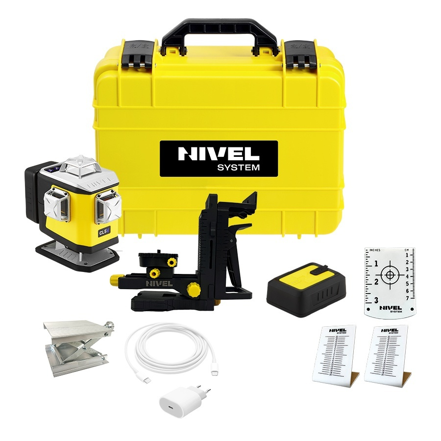 Laser în cruce profesional rosu, Nivel System CL5R + SJJM1EX [6]