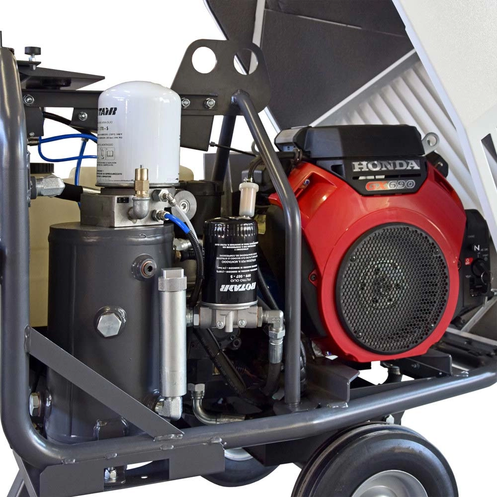 Motocompresor ROTAIR VRK 16 AE presiune 6 bar debit 1600 l/min  motor Honda GX 630 20.8 cp [2]