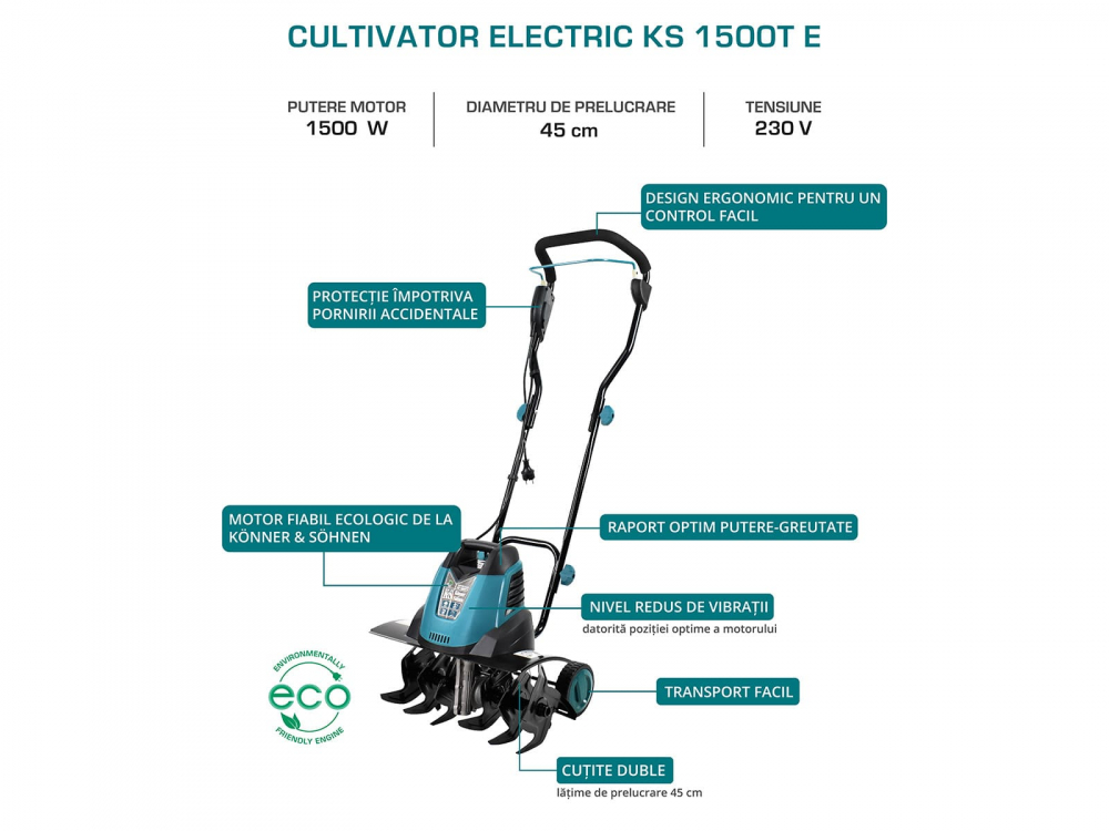 Motosapa electrica Konner & Sohnen KS 1500T E [2]