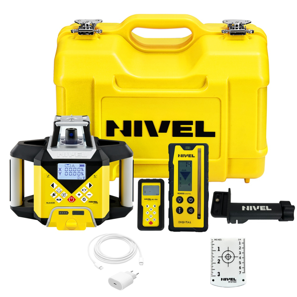 Nivela laser rotativa cu fascicul rosu Nivel System NL640R DIGITAL [5]