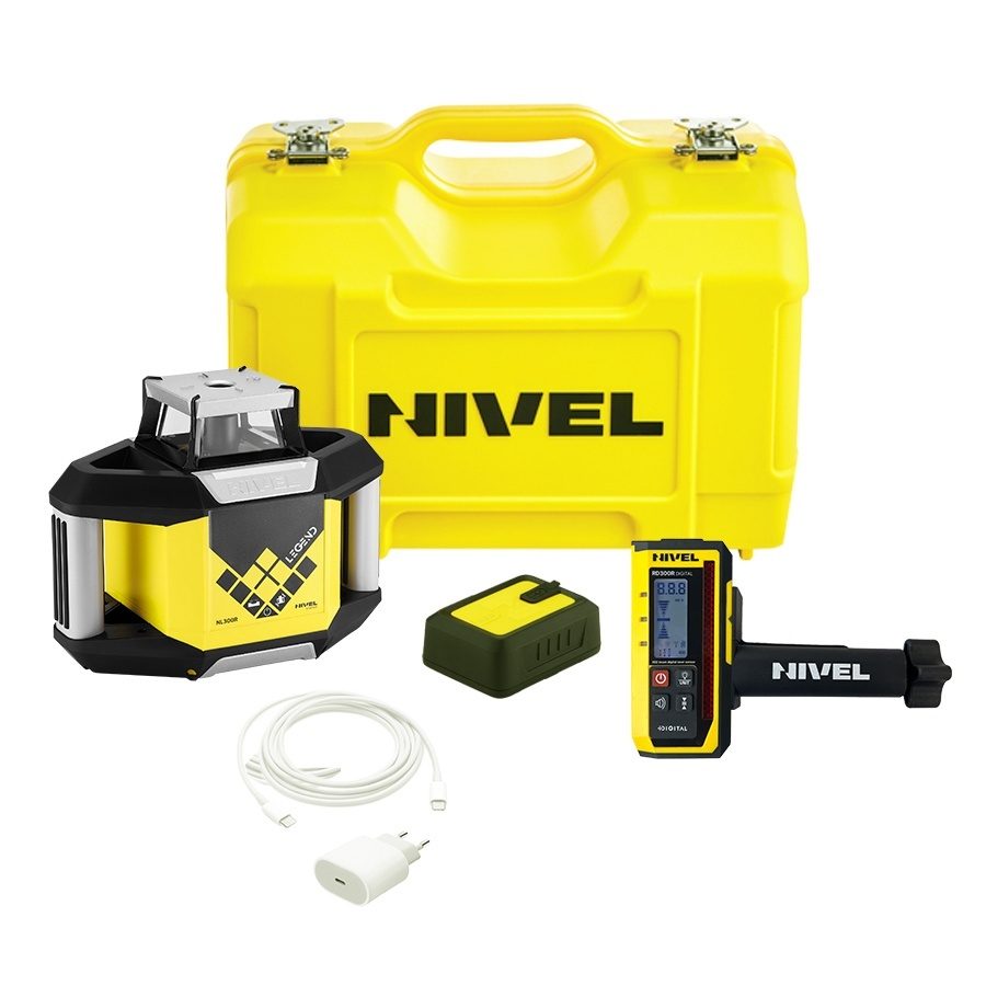 Nivela laser rotativa profesionala cu fascicul roșu Digital Nivel System NL300R + SJJ32 + LS35 [5]