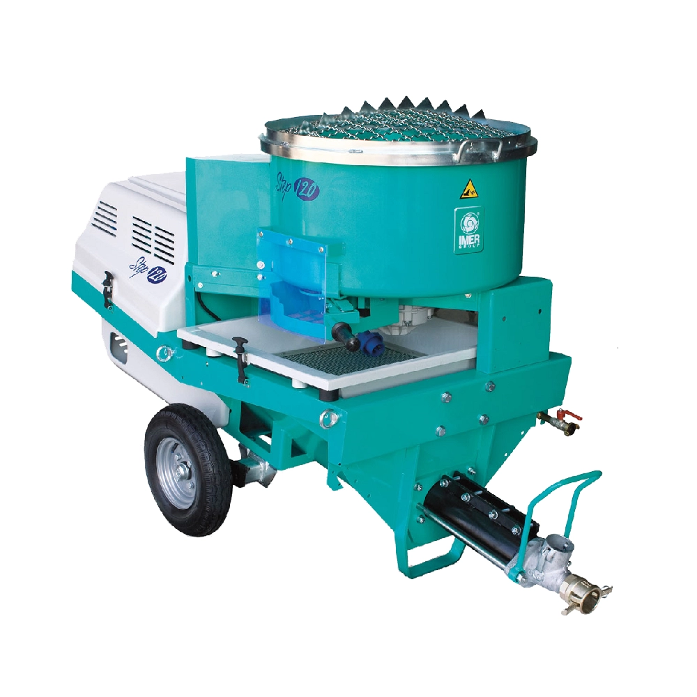 Pompa de tencuit Imer Step 120 230V debit 4-20 l/min materiale traditionale [2]