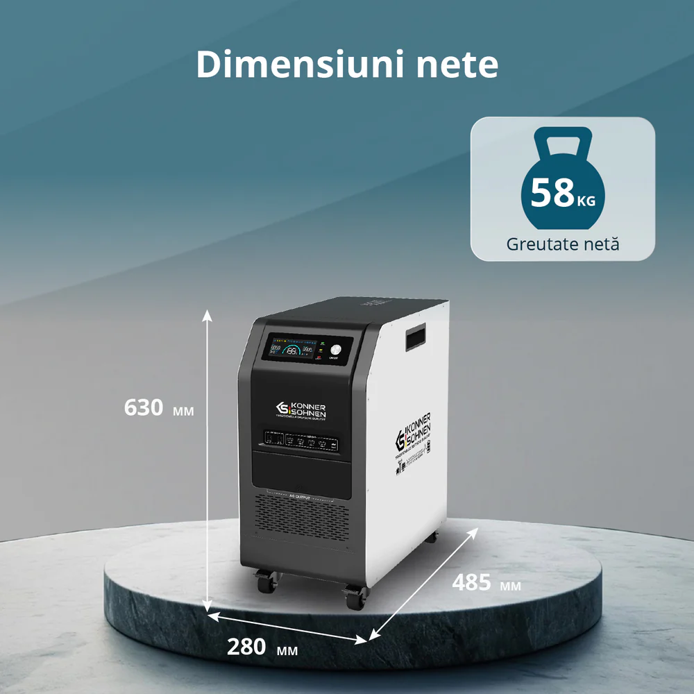 Stație portabilă de încărcare Könner & Söhnen KS 5200PS, 5,12 kWh, 5.200 W [7]