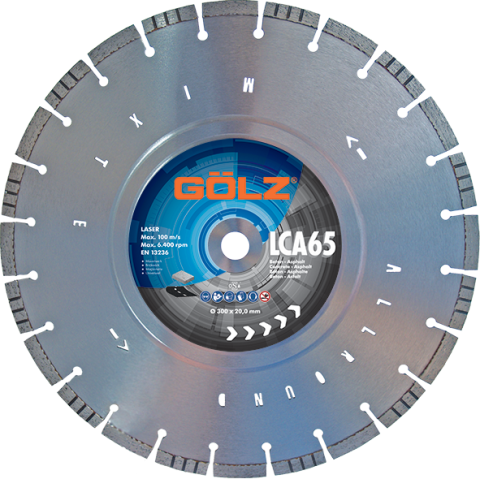 Utilaje constructii - Disc diamantat GÖLZ LCA 65-351, Ø350 mm, alezaj 25,4 mm