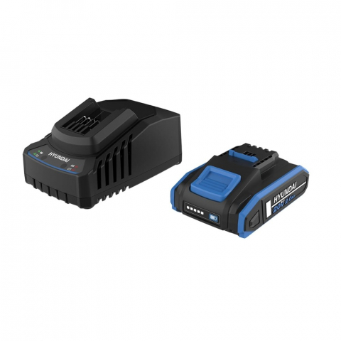 Acumulatori si incarcatoare - Set acumulator HYUNDAI 2ah 20V + incarcator HYUNDAI 2A 20V