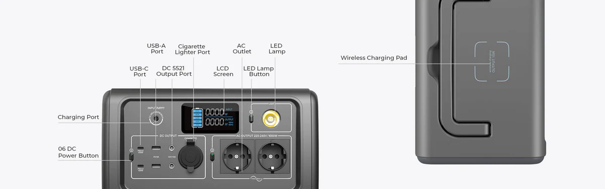 centrala electrica portabila Bluetti EB70 1000W 716WH [3]