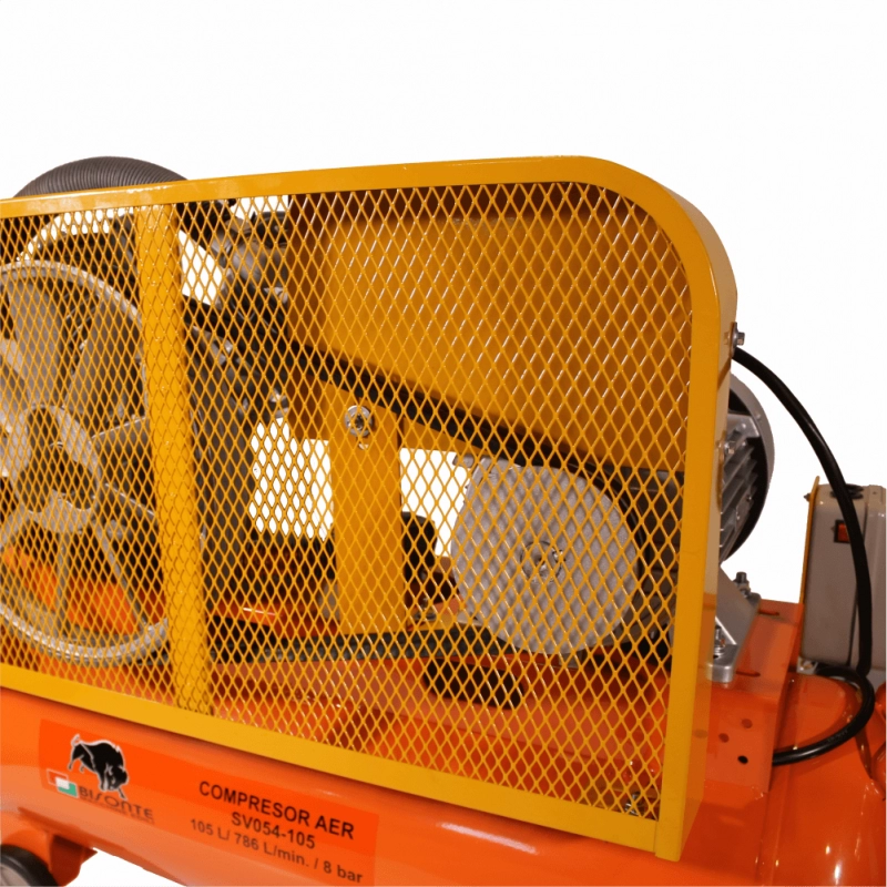 Compresor de aer cu piston BISONTE SV54-105 cu ulei 400V 5,5 cp, debit aer 786 l/min presiune 8 bar [1]