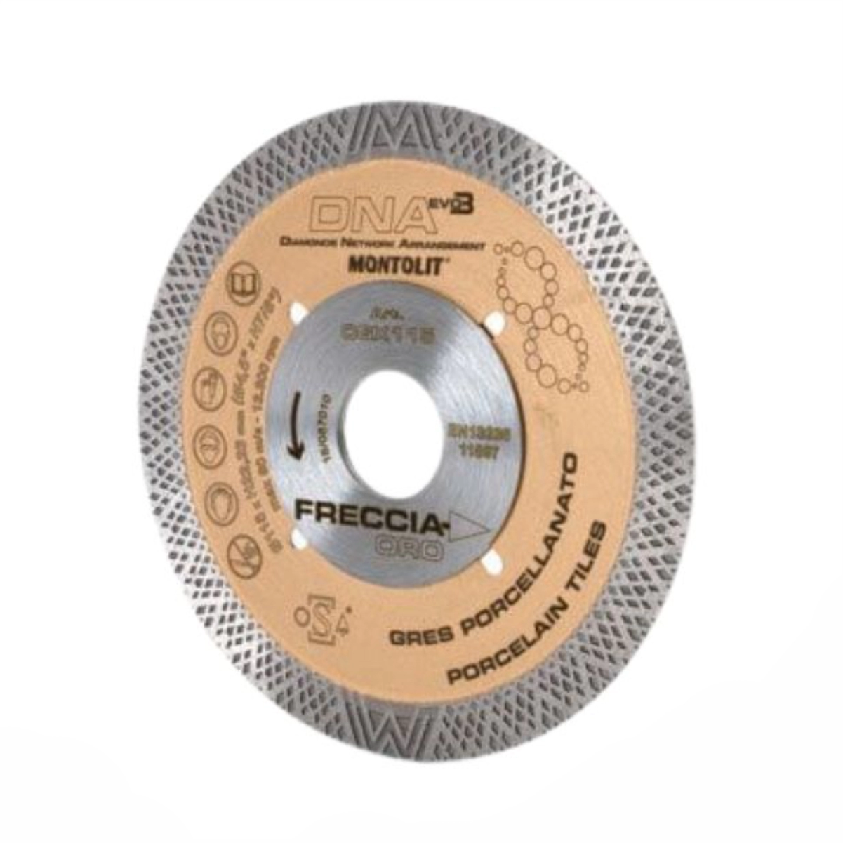 Discuri diamantate - Disc diamantat Montolit CGX125 pentru gresie portelanata/ceramica dura Ø 125 mm M22.2