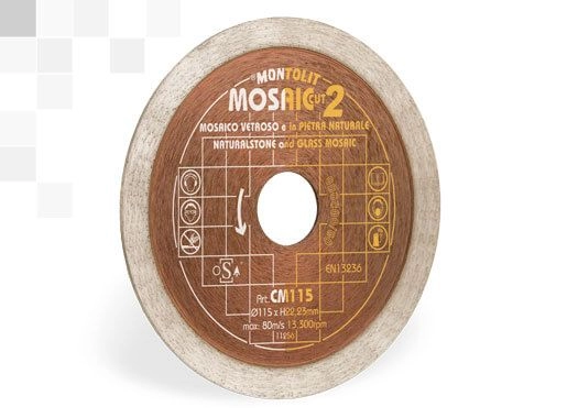 Discuri diamantate - Disc diamantat Montolit CM100 Cermont SilverLine pentru mozaic de sticla/piatra/ceramica moale Ø 100 mm M22.2