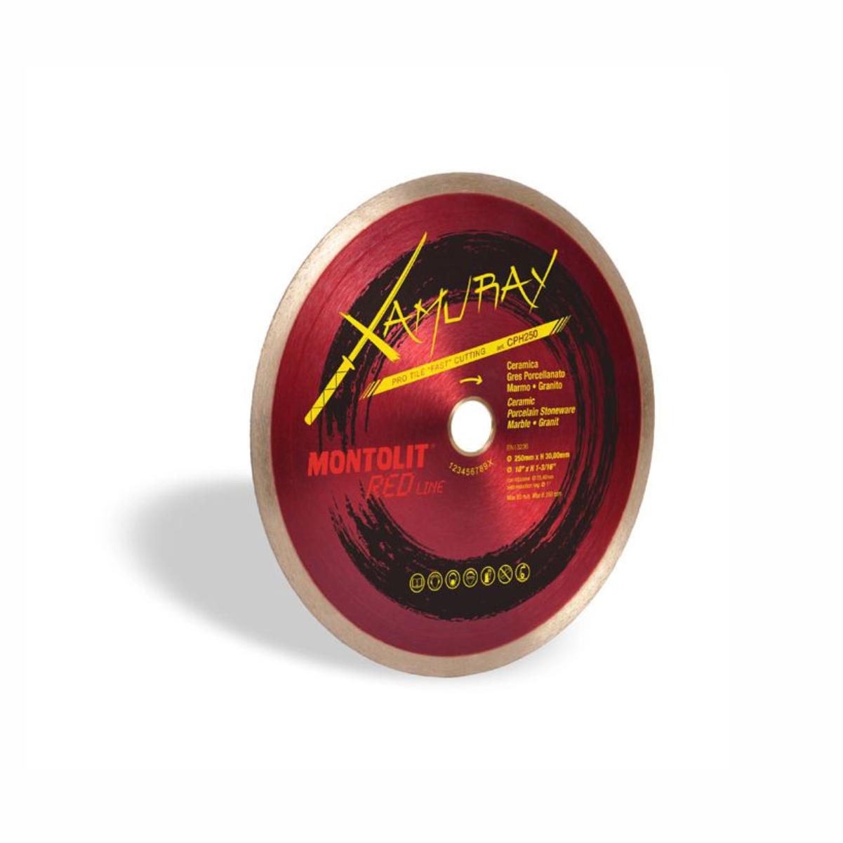 Discuri diamantate - Disc diamantat Montolit CPH200 XAMURAY pentru ceramica/gresie portelenata/marmur/granit Ø 200 mm M25.4