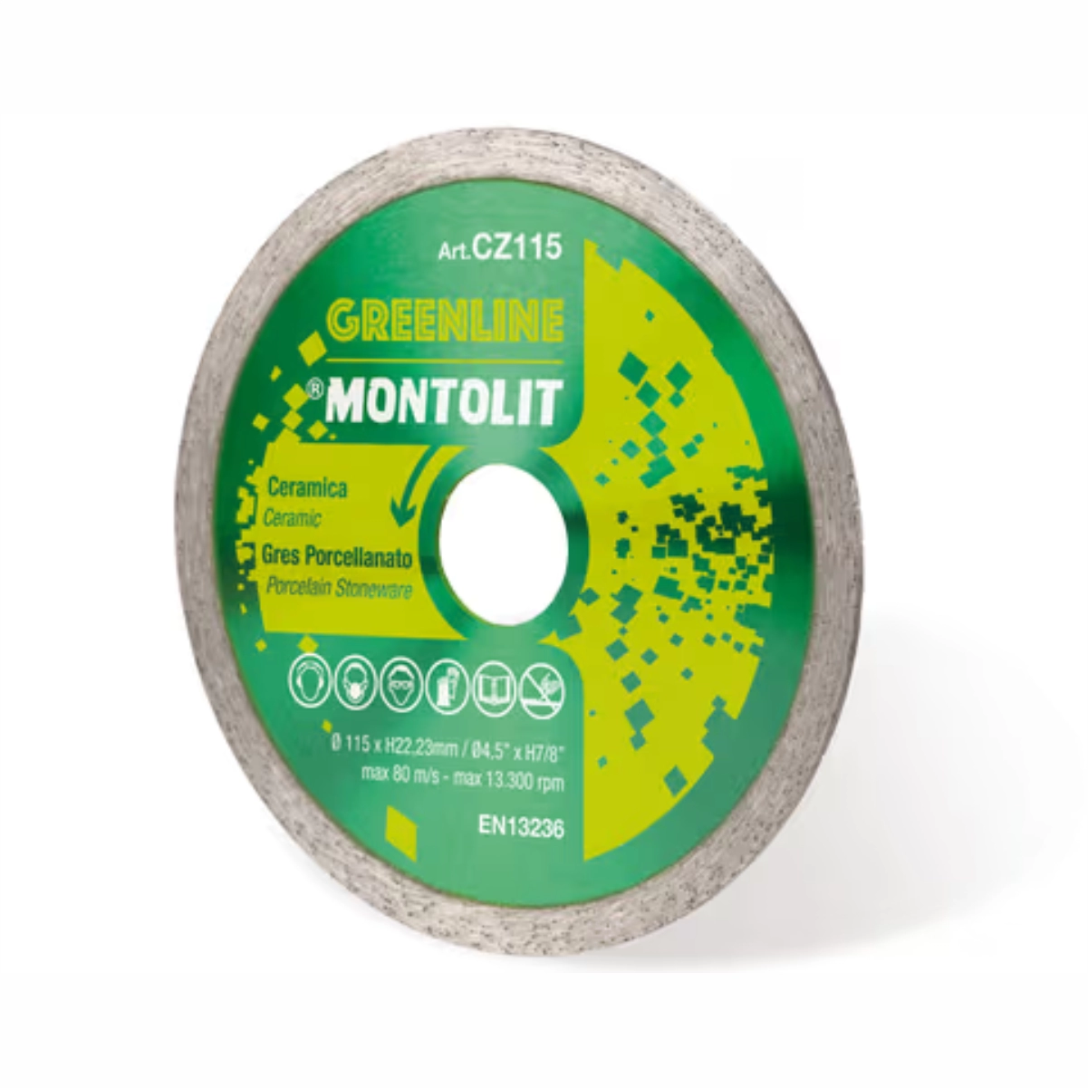 Discuri diamantate - Disc diamantat Montolit CZ115 CERMONT diamantat pentru ceramica Ø 115 mm