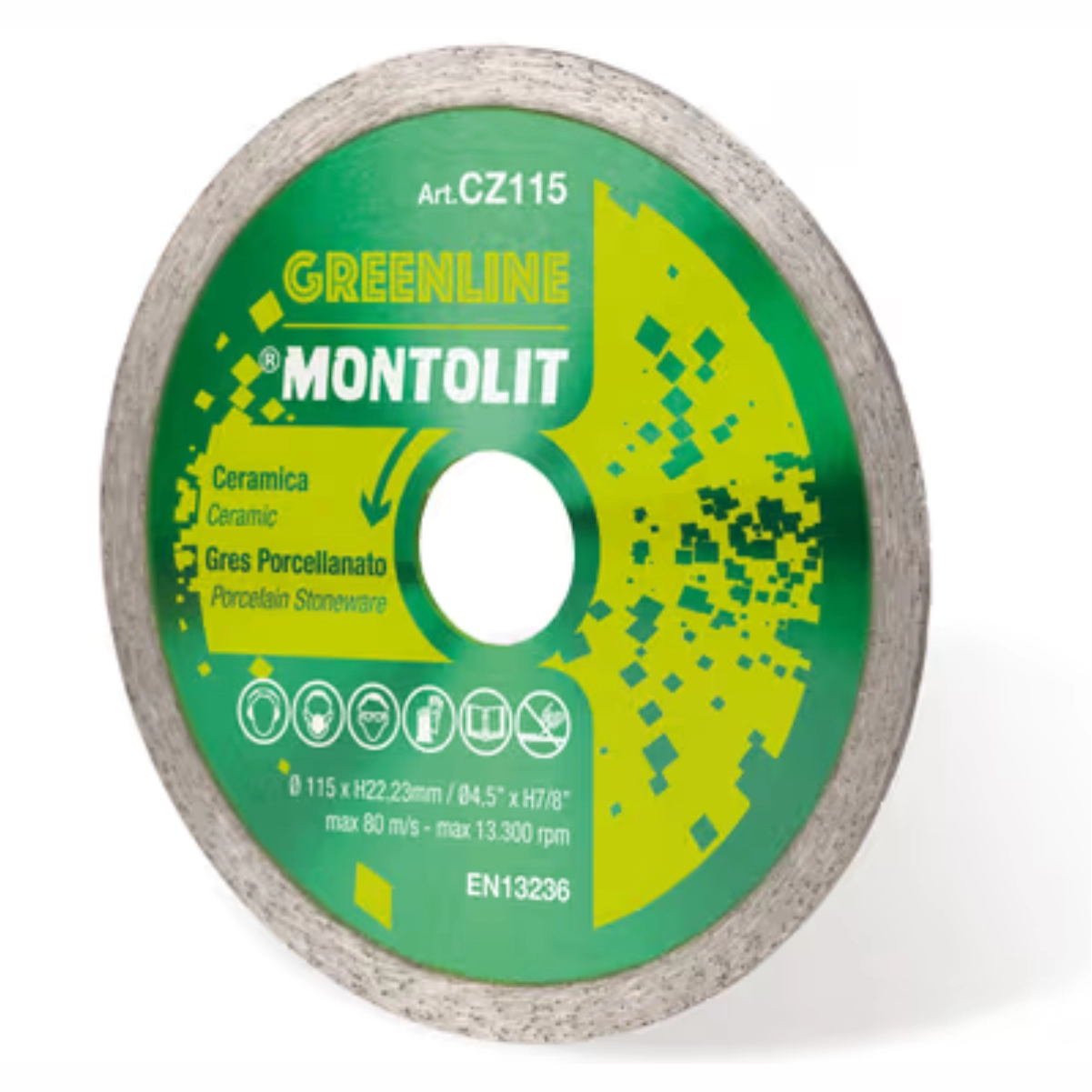 Discuri diamantate - Disc diamantat Montolit CZ125 CERMONT diamantat pentru ceramica Ø 125 mm