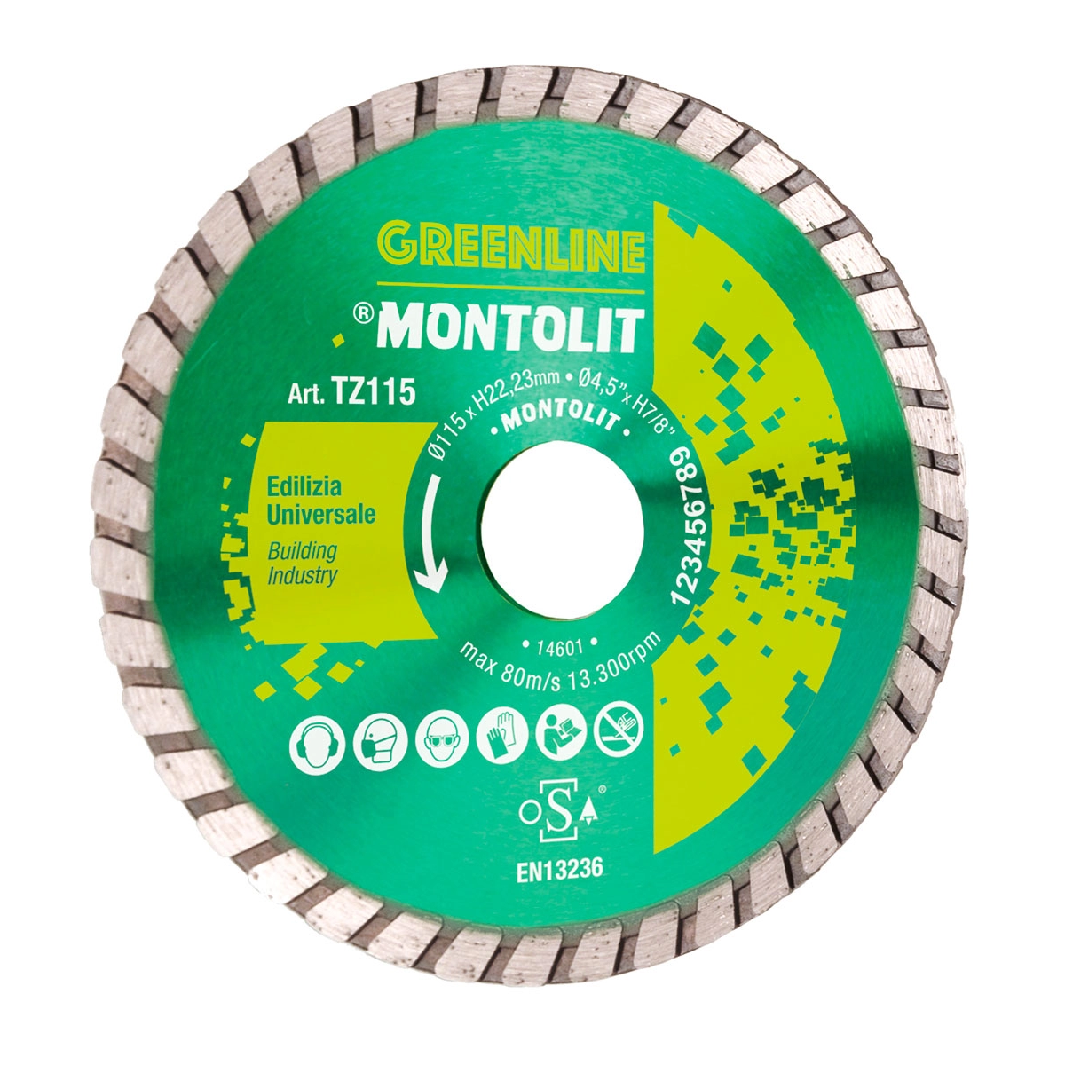 Discuri diamantate - Disc diamantat Montolit TZ115 TURMONT 115 ECO diamantat