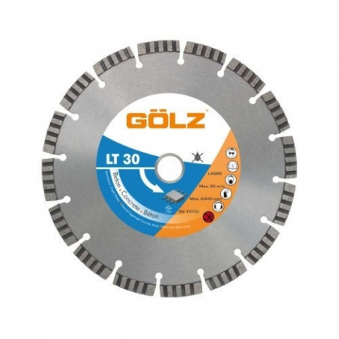 Discuri diamantate - Disc diamantat beton Turbo GOLZ LT 30-125, 125mm