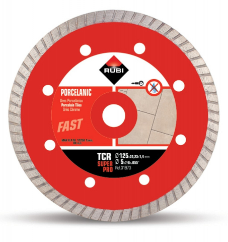 Utilaje constructii - Disc diamantat pt. gresie portelanata 125mm, TCR 125 SuperPro - RUBI-31973