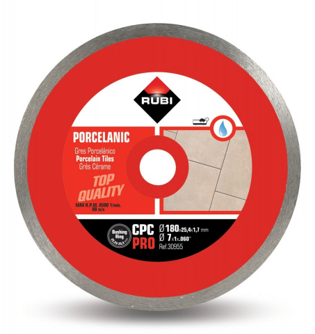 Utilaje constructii - Disc diamantat pt. gresie portelanata 180mm, CPC 180 Pro - RUBI-30955