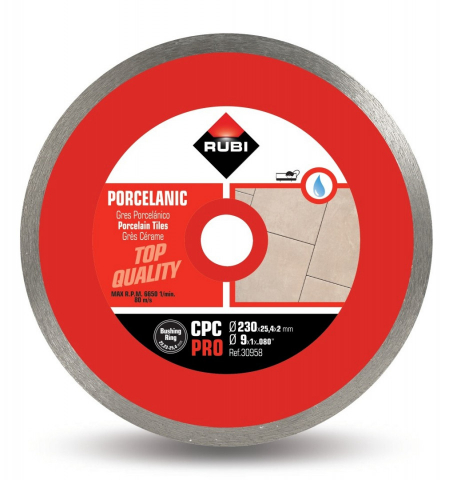 Utilaje constructii - Disc diamantat pt. gresie portelanata 230mm, CPC 230 Pro - RUBI-30958