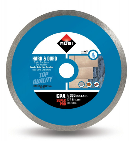 Discuri diamantate - Disc diamantat pt. materiale foarte dure 300mm, CPA 300 SuperPro - RUBI-30930