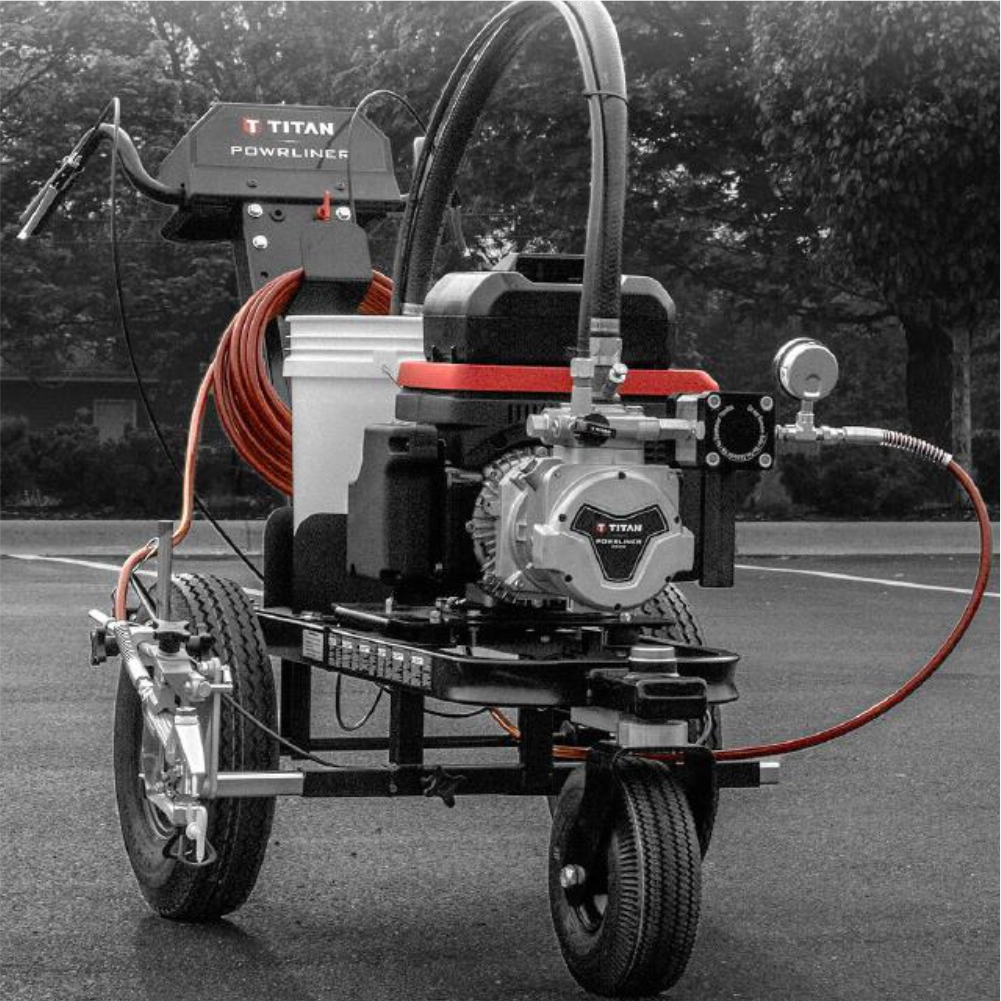 Echipament pentru marcaje Titan POWRLINER 3500-72V, Battery, debit 2.8l/min motor Honda eGX 72V [1]