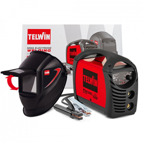 Aparate de sudura MMA - Invertor sudura TELWIN FORCE 145 + Masca Sudura Tiger