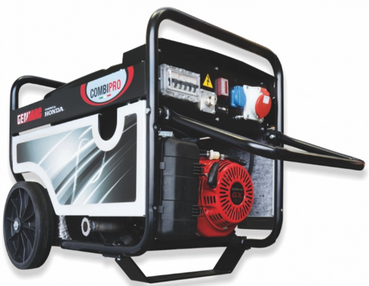 Generatoare curent - Generator de curent GENMAC CombiPro G7900HEC-M P maxim 6,4 KW/400V 2,2 KW/230 motor Honda GX390 DE