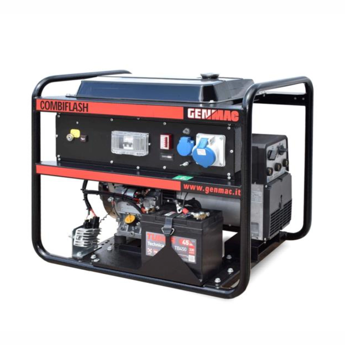 Generator de curent si sudura GENMAC CombiFlash RG181KEO 230V P maxim 6,1kVA motor diesel Kohler [1]