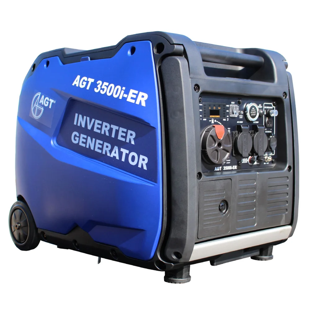 Generatoare digitale - Generator de curent tip inverter monofazat AGT3500IER, 3.5 kW, benzina, pornire electrica, telecomanda
