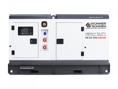 Generatoare stationare - Generator de curent trifazat cu motor diesel Konner & Sohnen KS 33-3YE, 33 kva